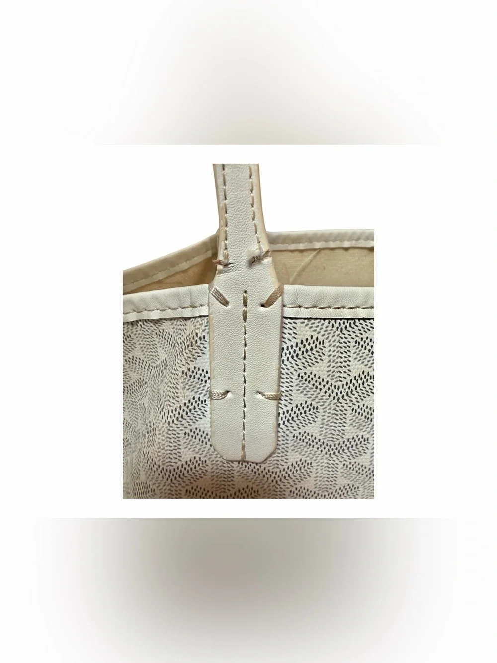 Goyard Off-White/Beige Patterned Saint Louis Tote